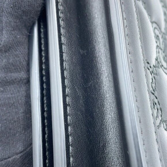 GUCCI GGMatelasse Chain Wallet Leather Black - Picture 8 of 16